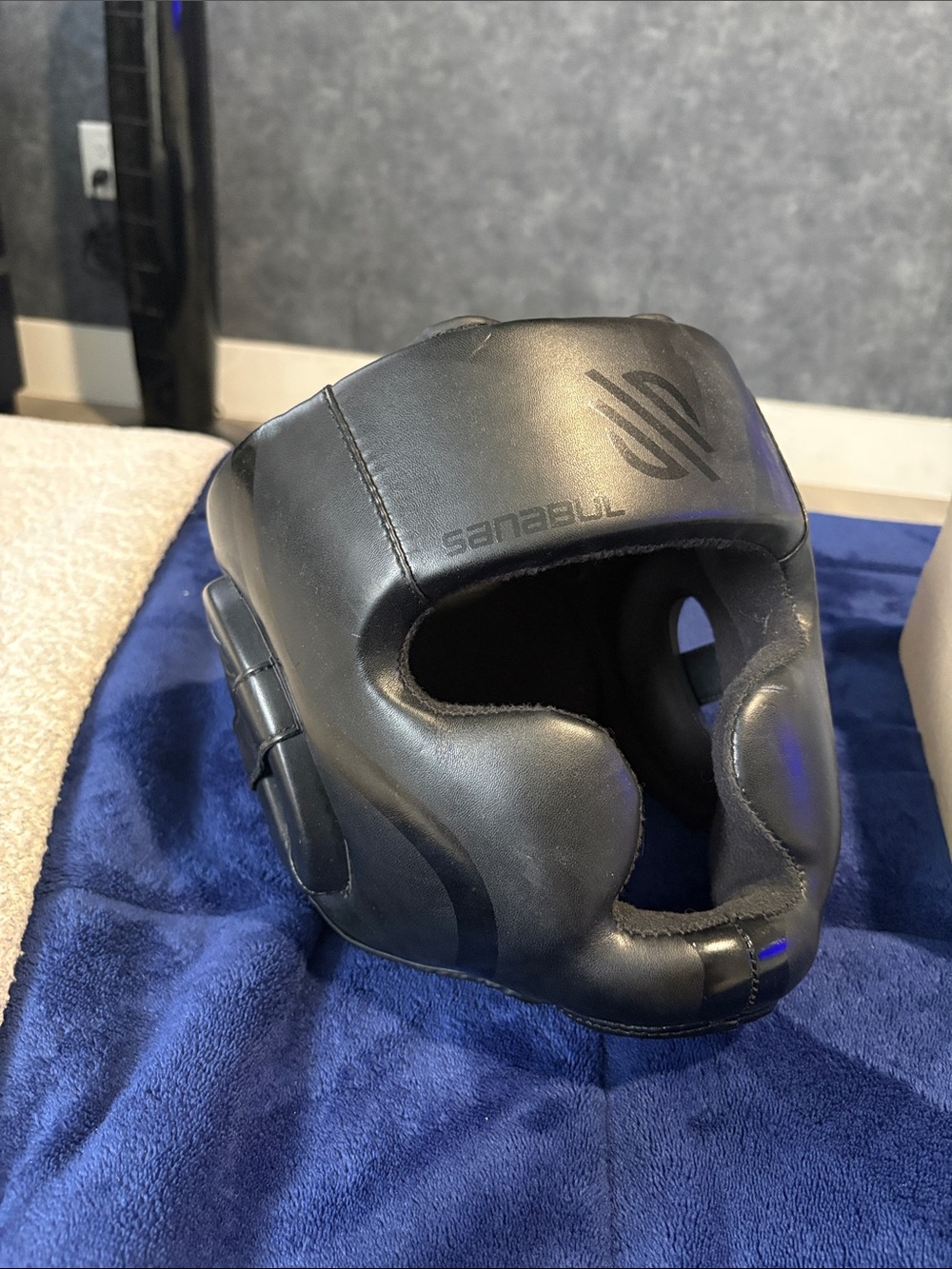 Black Full Face Protective Headgear